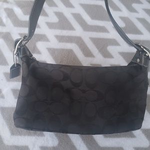 Small black coach purse